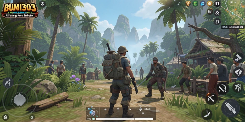 Tampilan gameplay menakjubkan dunia terbuka BUMI303.