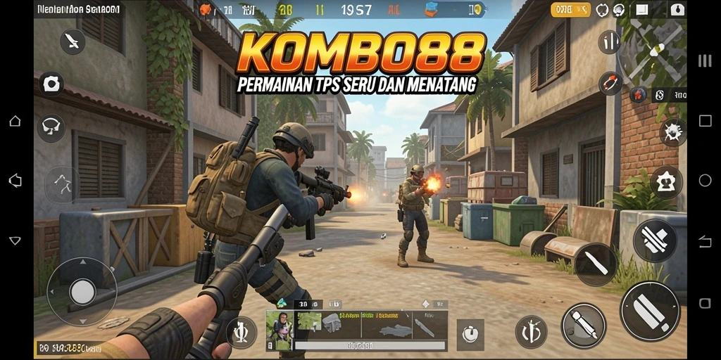 Tampilan gameplay seru dari KOMBO88, penuh aksi dan strategi.