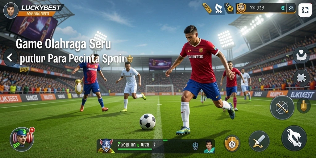 Tampilan gameplay LUCKYBEST yang menampilkan pertandingan olahraga seru.