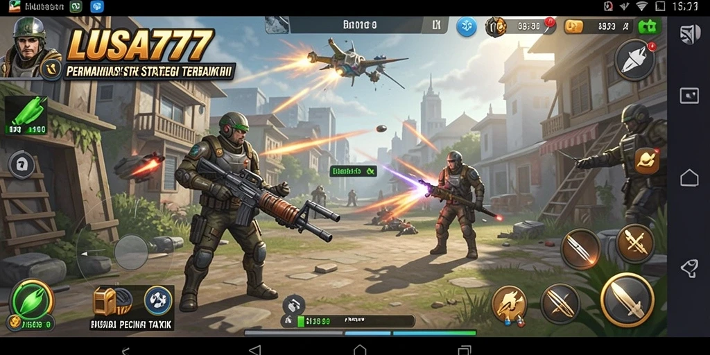 Screenshot utama LUSA777 menunjukkan pertempuran strategi yang mendebarkan.