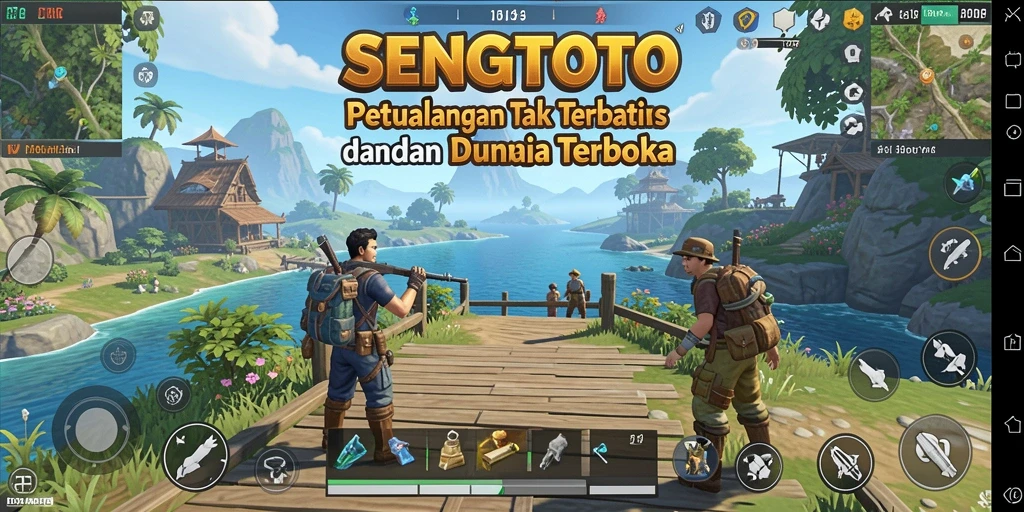 Gameplay SENGTOTO menampilkan eksplorasi mendalam dalam dunia terbuka.