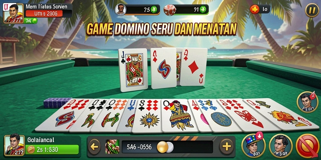 Tampilan gameplay seru dari UT77 dengan aksi Domino yang mendebarkan.